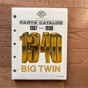 1987 - 1990 Harley Davidson 1340 Parts Catalog 99450-90A Still Sealed Genuine